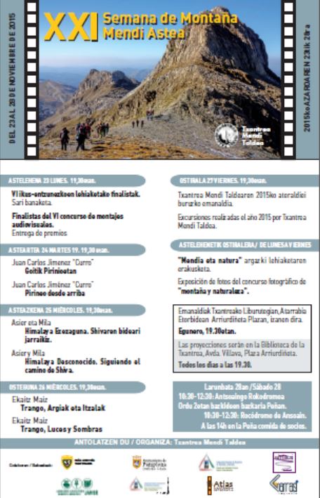 XXI Semana de la Monta&ntilde;a en Txantrea/ XXI Txantreako Mendi Astea